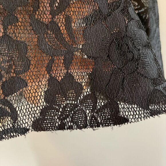 Windsor Sleeveless Black Lace Mini Skater Dress | SZ XS - Picture 5 of 12